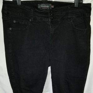 Torrid black jeans size 18R